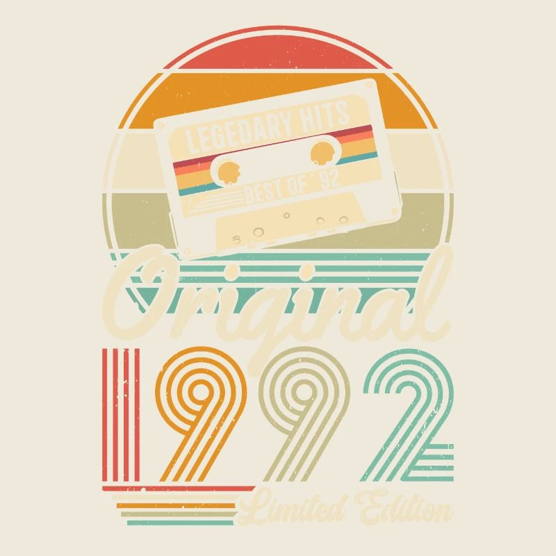 Unique 1992 Vintage anniversaire Design rétro