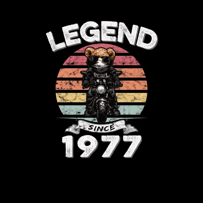 1977 Geburtstag Legend since sunset Teddy