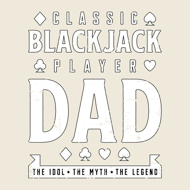 Classic Blackjack Player Dad The Idol Playing Card