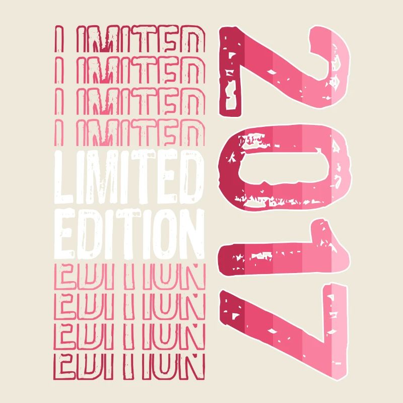 Limited Edition seit 2017 Geburtstag Vintage 2017