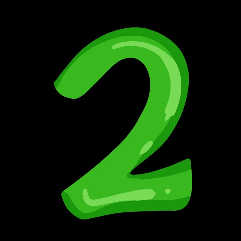 Two - 2 - Number Number