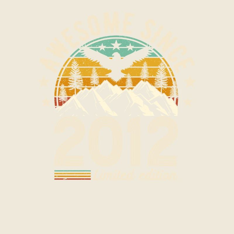 Vintage 2012 Birthday Tee