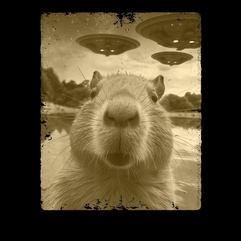 Funny Capybara Selfie