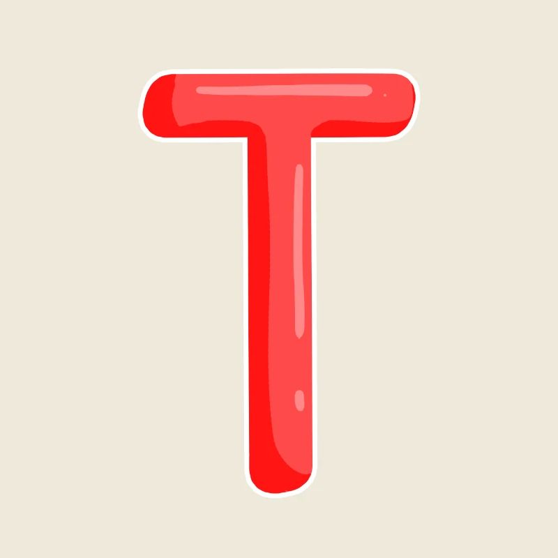 Buchstabe T Anfangsbuchstabe