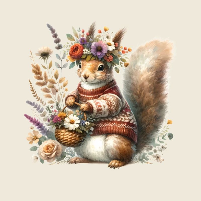 Cottagecore Squirrel Animal Lover Gardening