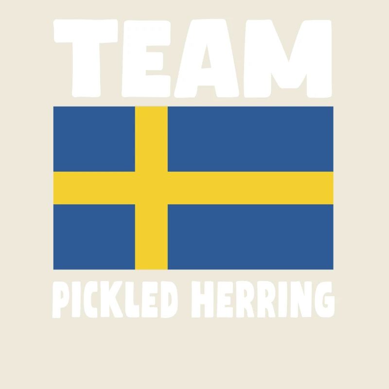 Pickled herring Swedish flag