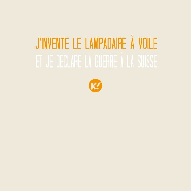 J'invente le lampadaire à voile et je declare la..