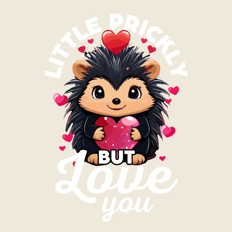 Un peu épineux mais je t'aime - Cute hérisson