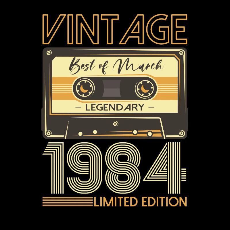40e anniversaire mari mars 1984 Mixtape Cassette