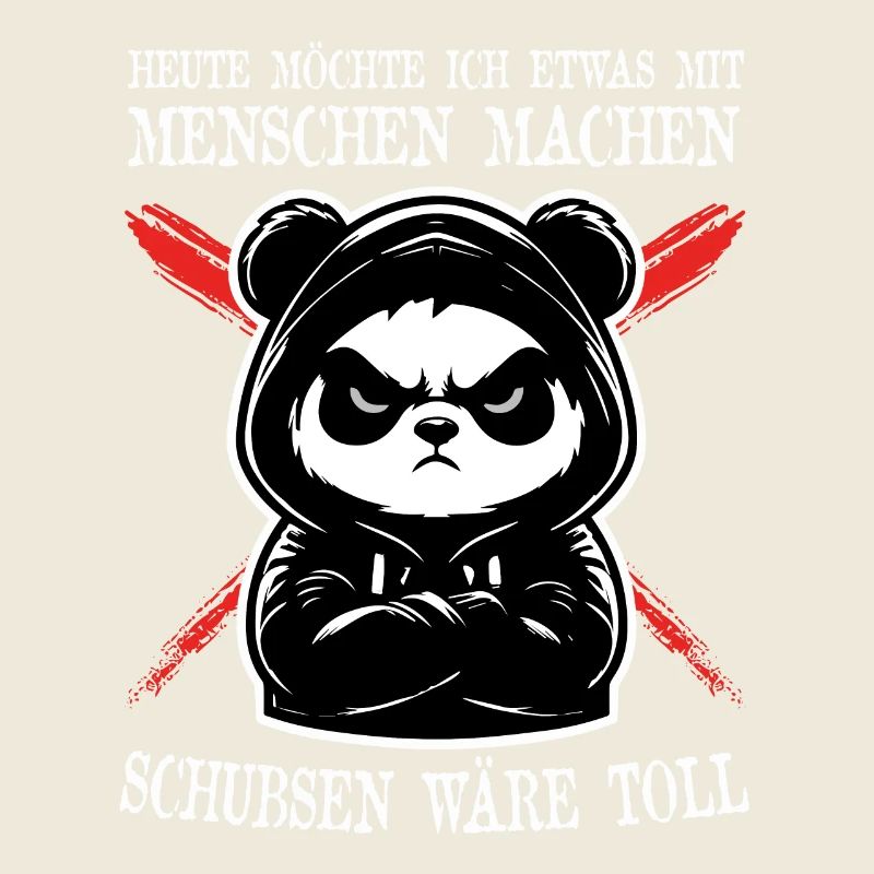 Cool Panda Ironie Frech Witzig Trend Spaß