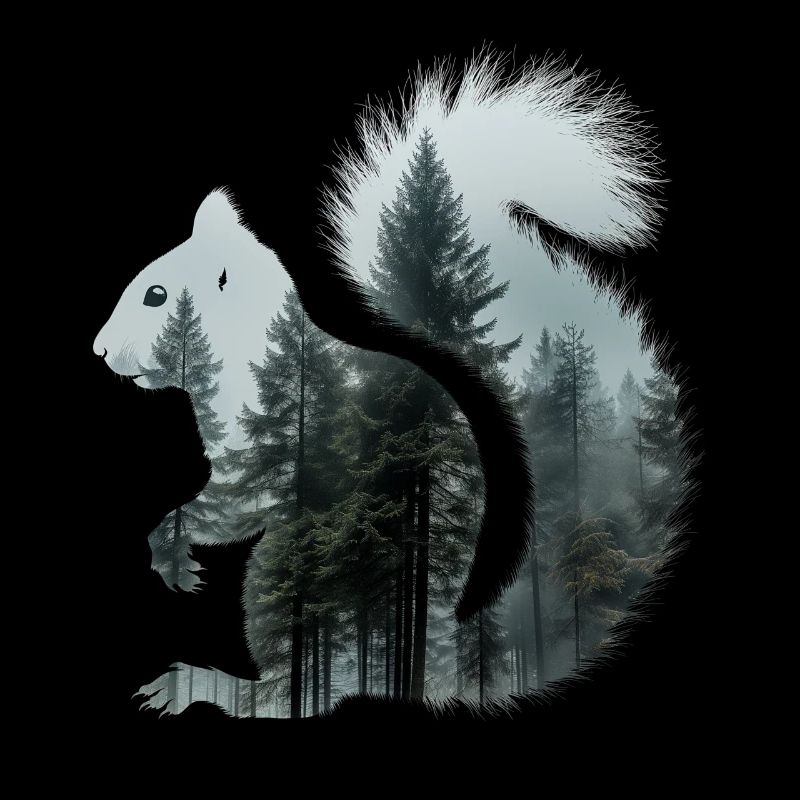 Eichhörnchen Wald Natur Wandern