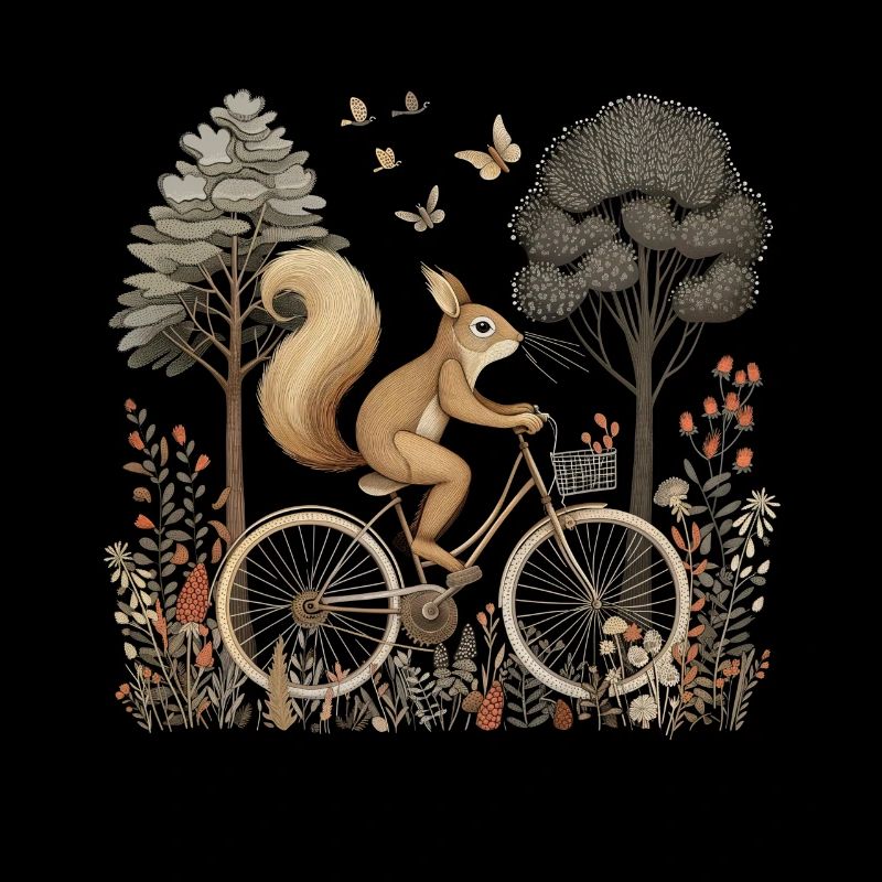Vélo Squirrel Cottagecore