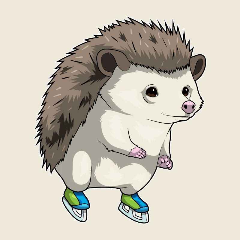 Igel Eislaufen Schlittschuhe