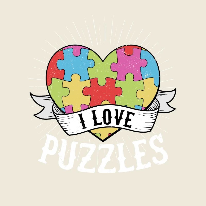 J’aime les puzzles pièce de puzzle