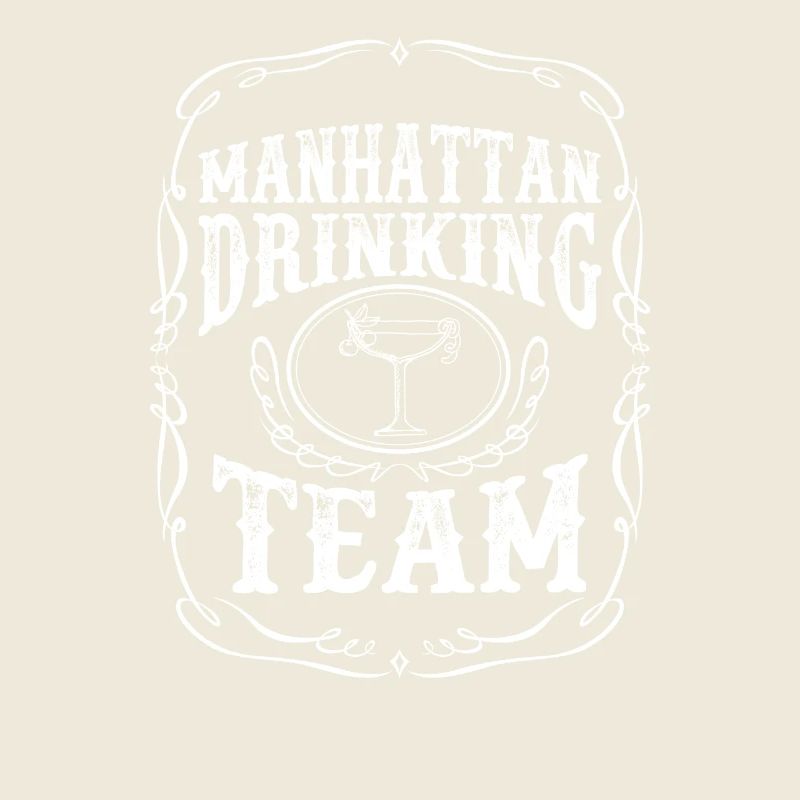 Manhattan Drinking Team Cocktail Alcohol Mixed