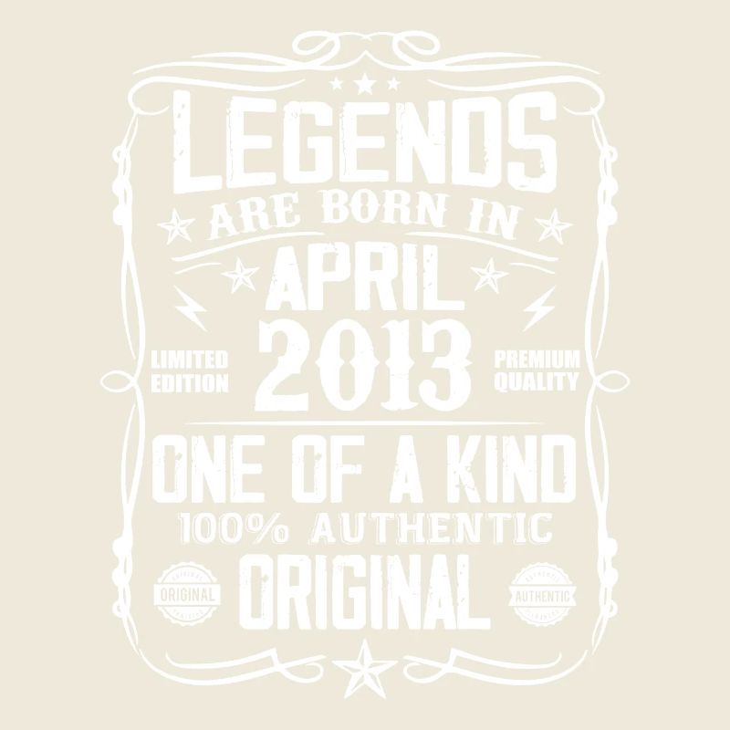 Die Legenden wurden im April 2013 geboren - Geschenk 2013