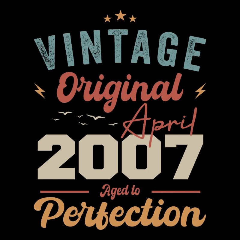 Vintage né en avril 2007 cadeau d’anniversaire
