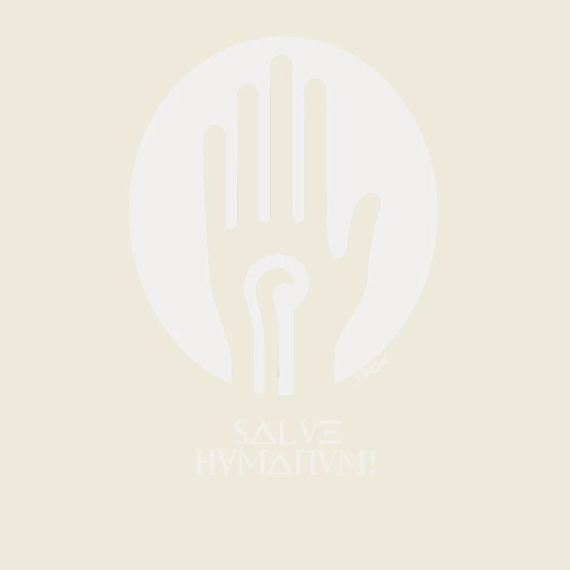 Main de salutation : Salve Humanum