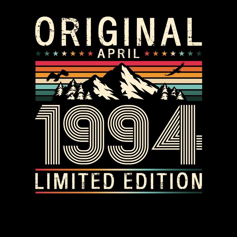 30e anniversaire cadeau mari avril Vintage 1994