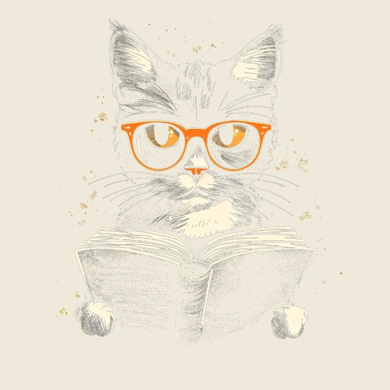 Chat livre lecture drôle cadeau