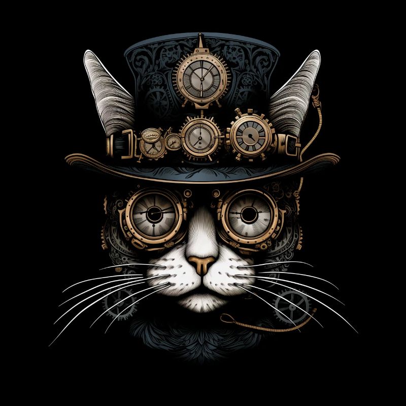 Cat Steampunk Funny Gift