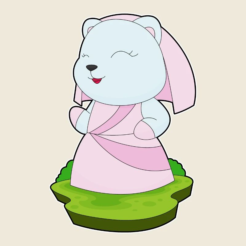 Robe de mariée en robe de mariée Polar Bear
