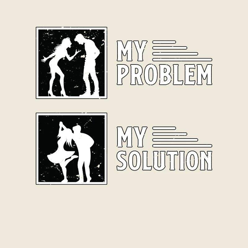 Swing Dancer My Problem My Solution Pictogram Dad
