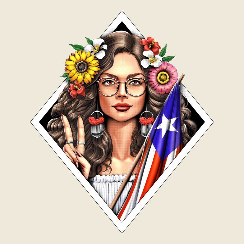 Boricua Puerto Rico Mädchen