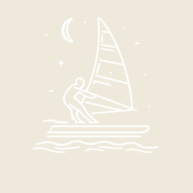 Dessin de planche à voile