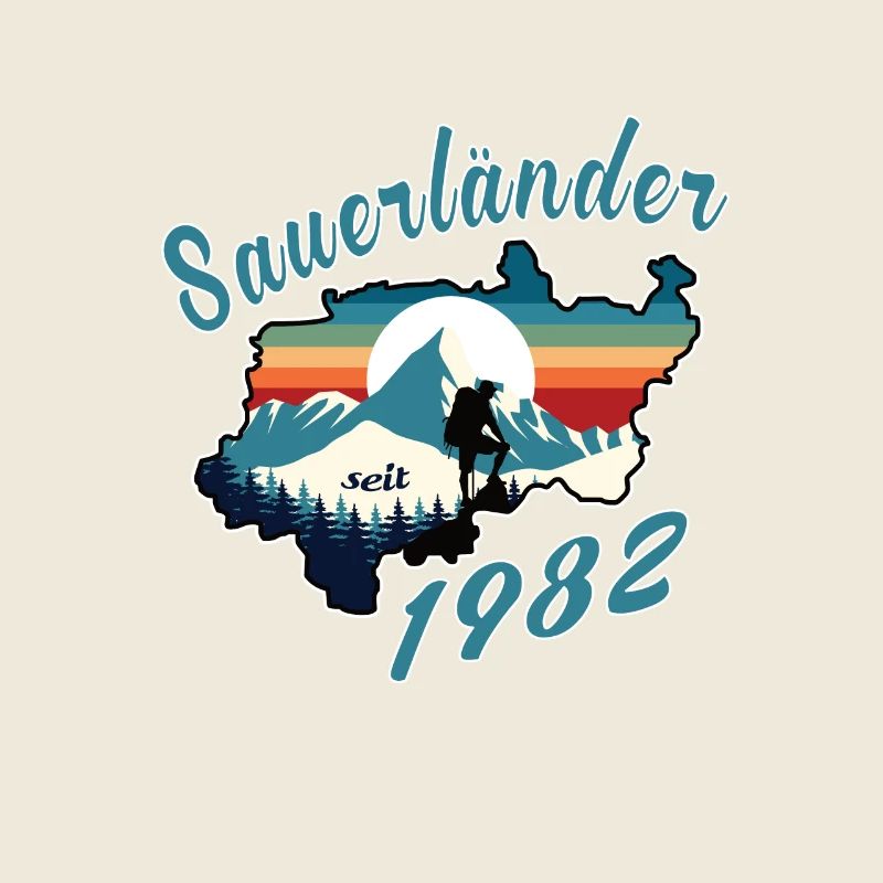 1982 Geburtstag Sauerländer Original Retro Sunset
