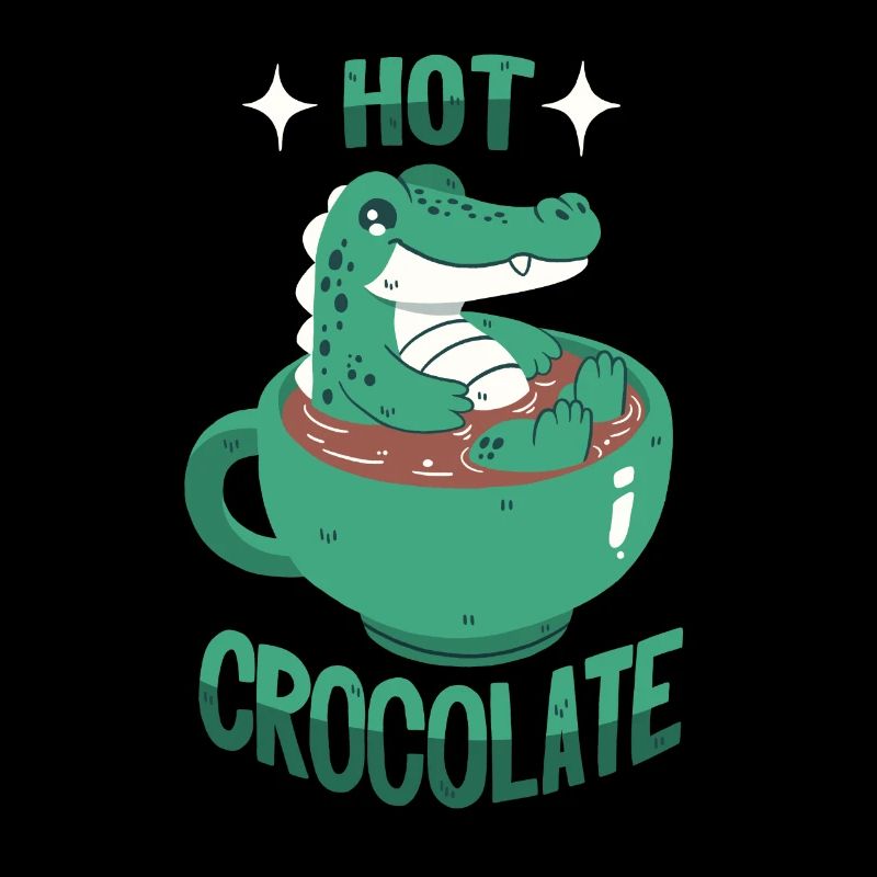 Krokodil im Kakao