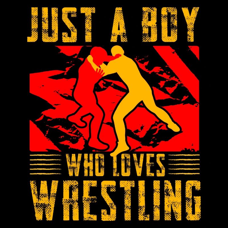 Nur ein Junge, der Wrestling liebt