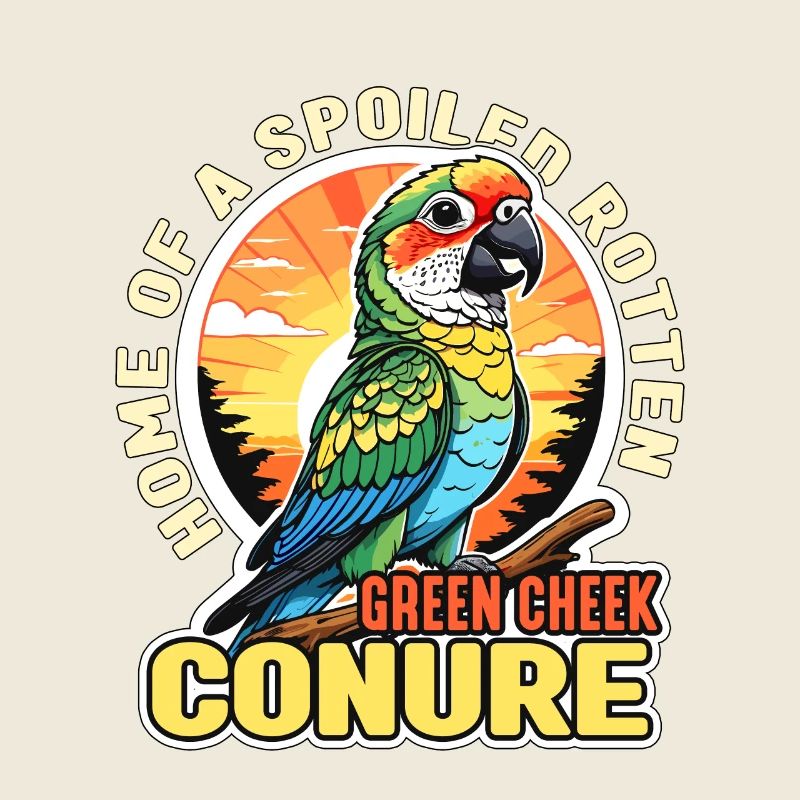 Conure Maison D’un Oiseau De Compagnie Perroquet Pourri Gâté