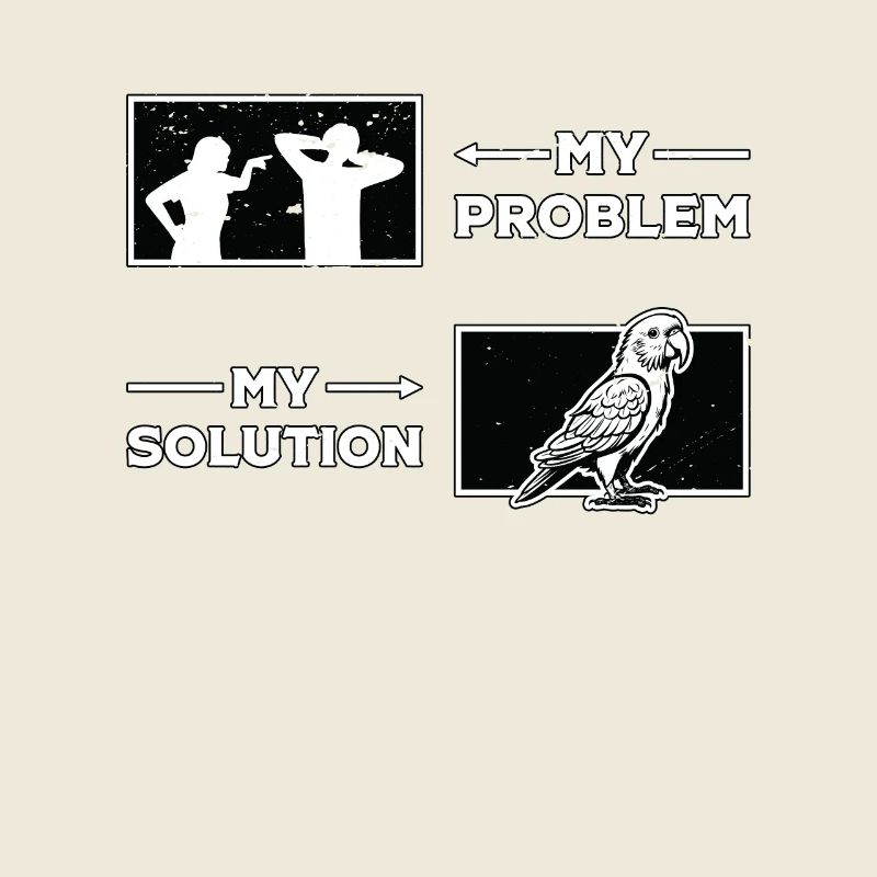 Amoureux des perroquets Mon problème Ma solution Pictogramme Papa