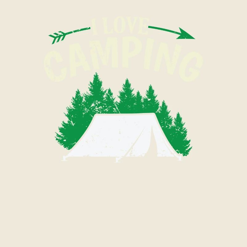 I love camping with a tent in the forest