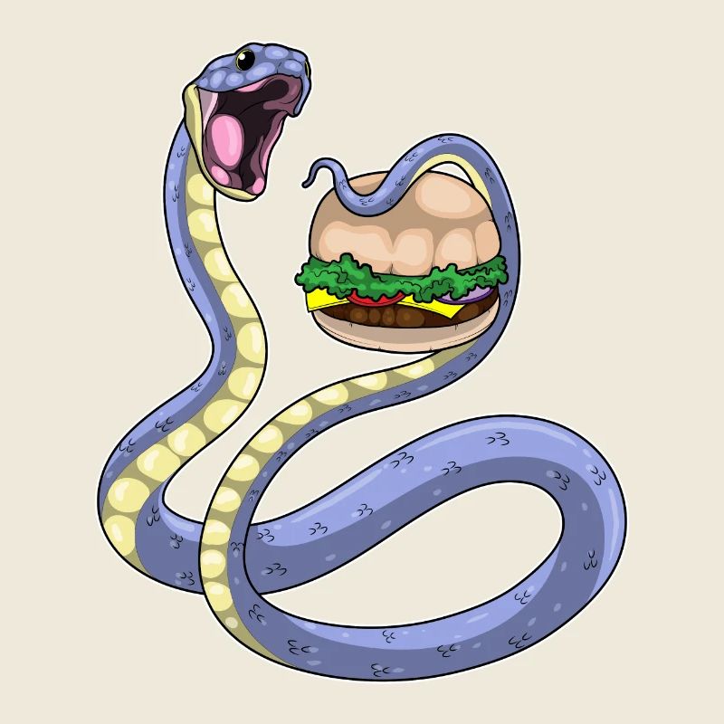 Cheeseburger serpent