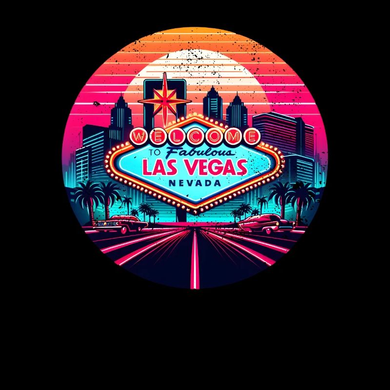 Coucher de soleil sur Las Vegas