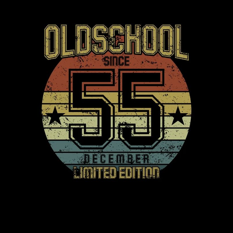 December 1955 - Geburtstag im Dezember Oldschool