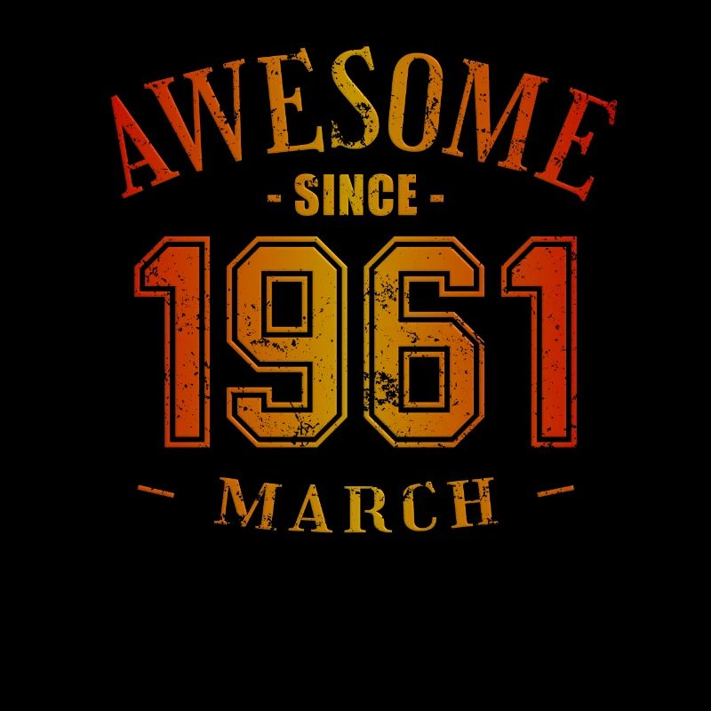Mars 1961 - Anniversaire en mars Génial