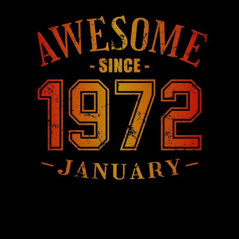 January 1972 - Birthday in January Awesome