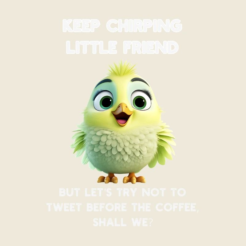 Chirpy Morning Bird Start Your Day with a Smile