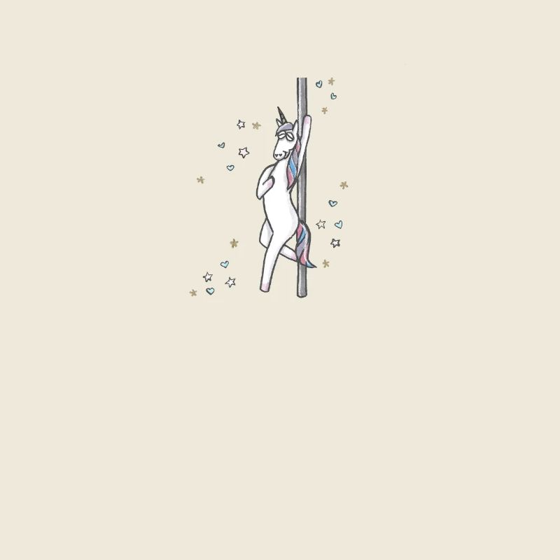 Pole Dance Einhorn Lustiger Regenbogen Magisches Einhorn