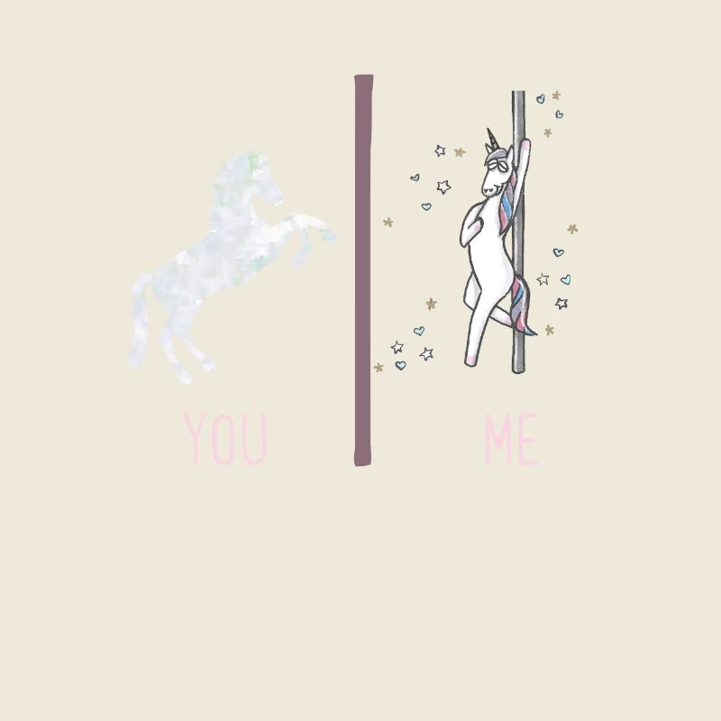 You Me Pole Dancing Unicorn Funny Rainbow Magical