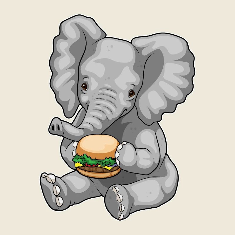 Cheeseburger éléphant