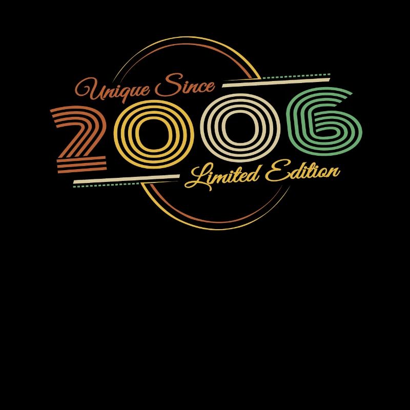 Geburtstag Retro Einzigartig Seit 2006