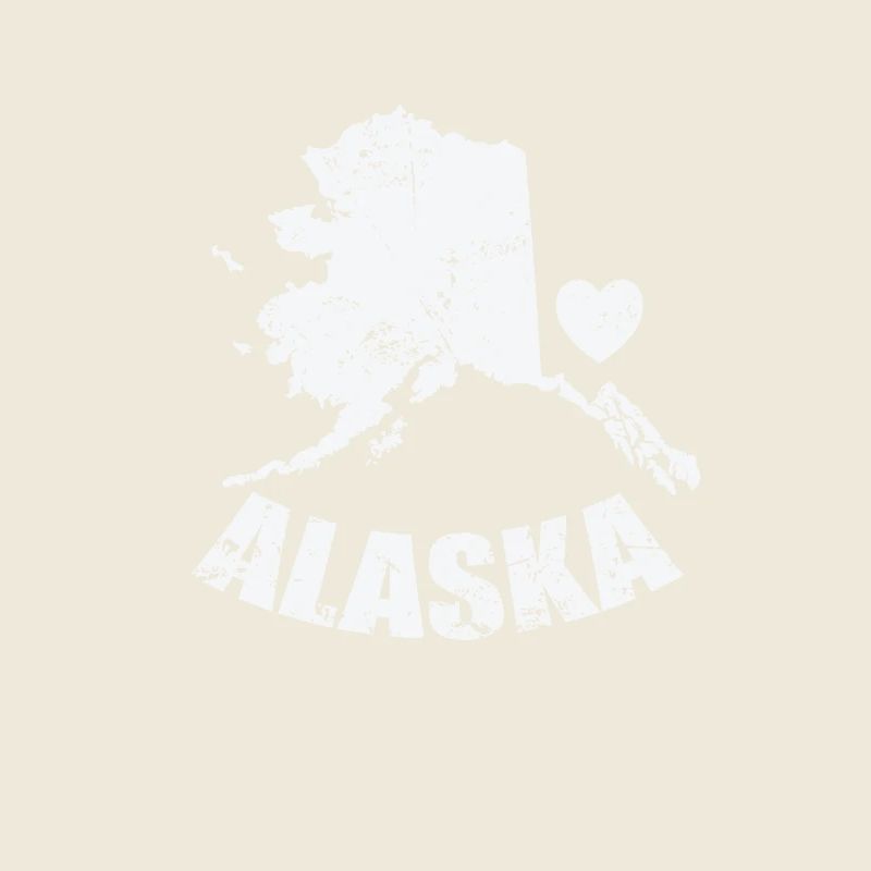 Alaska Heart State USA America