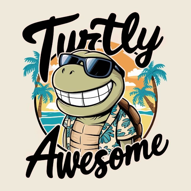 Funny Shield Greatest Saying Turtly Awesome