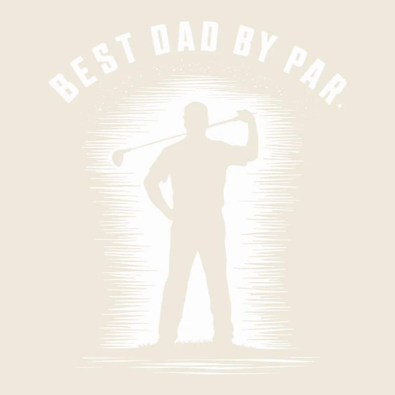 Bester Papa Durchschnitt Golfer Silhouette