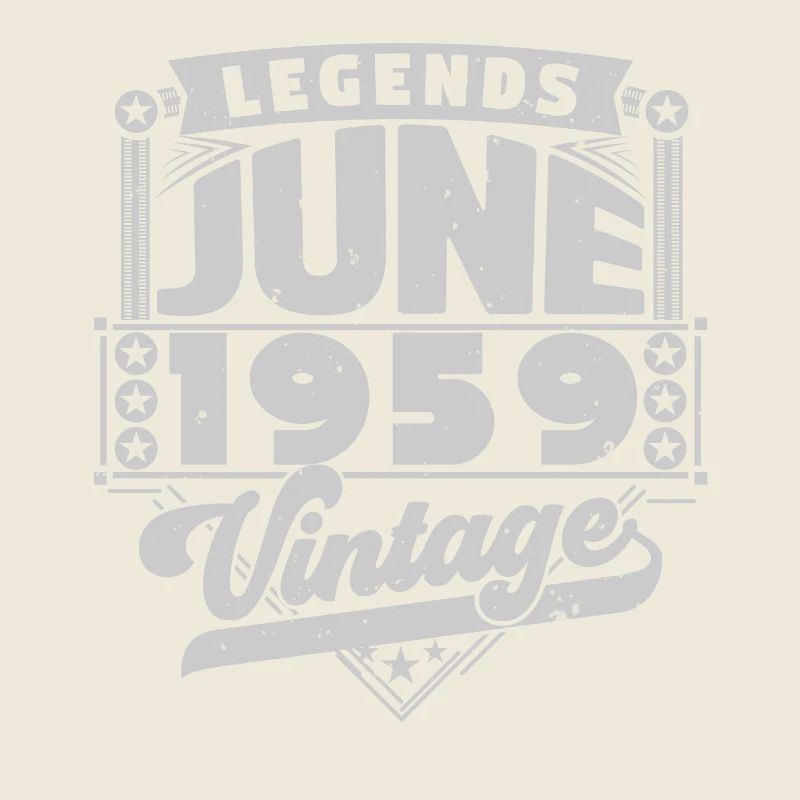 Vintage Geburtstagsgeschenk Juni 1959, Juni 1959.