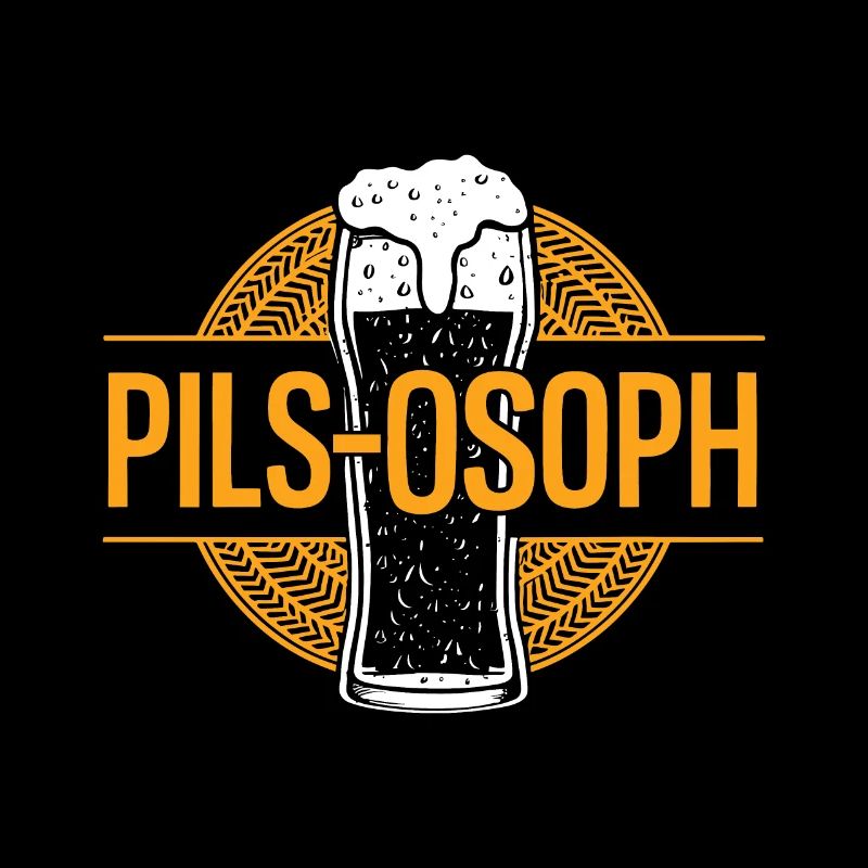 Drôle de jeu de mots Pils Philosophe de dicton de bière
